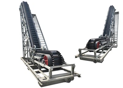 حزام ناقل ذو زاوية حادة حاصل على شهادة ISO 15 طن في الساعة